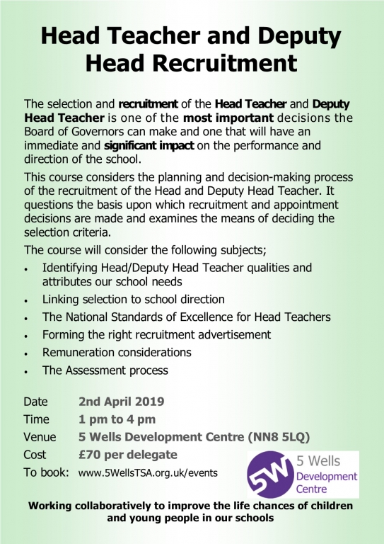 head and deputy recruitment 2 4 19