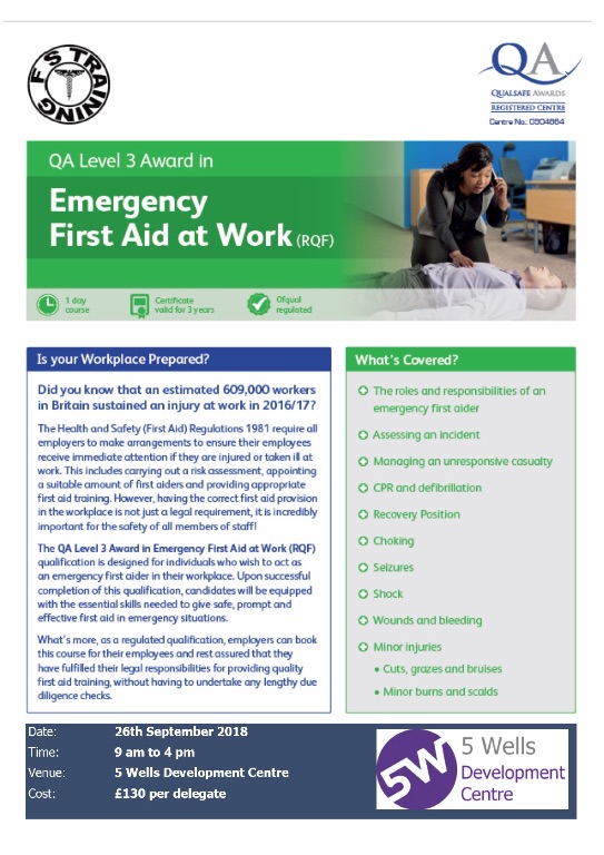 Emerg First Aid at Work 3 years